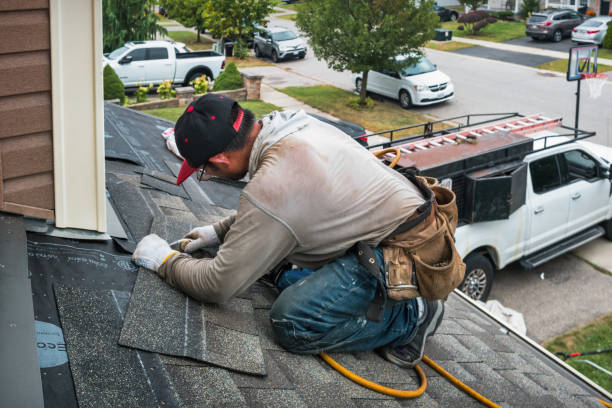 Professional Gutter Repair And Installation technician working in Carbondale, PA